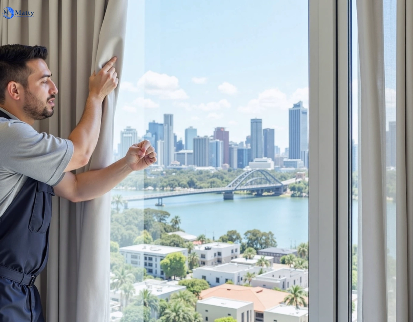 Professional curtain steam cleaning service north-parramatta-nsw QLD by Matty Curtain Cleaning