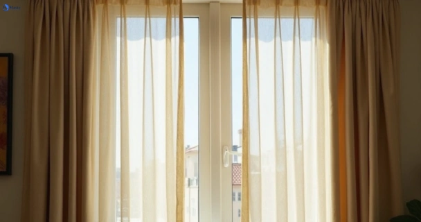 Dusty and dull curtains in north-parramatta-nsw before steam cleaning